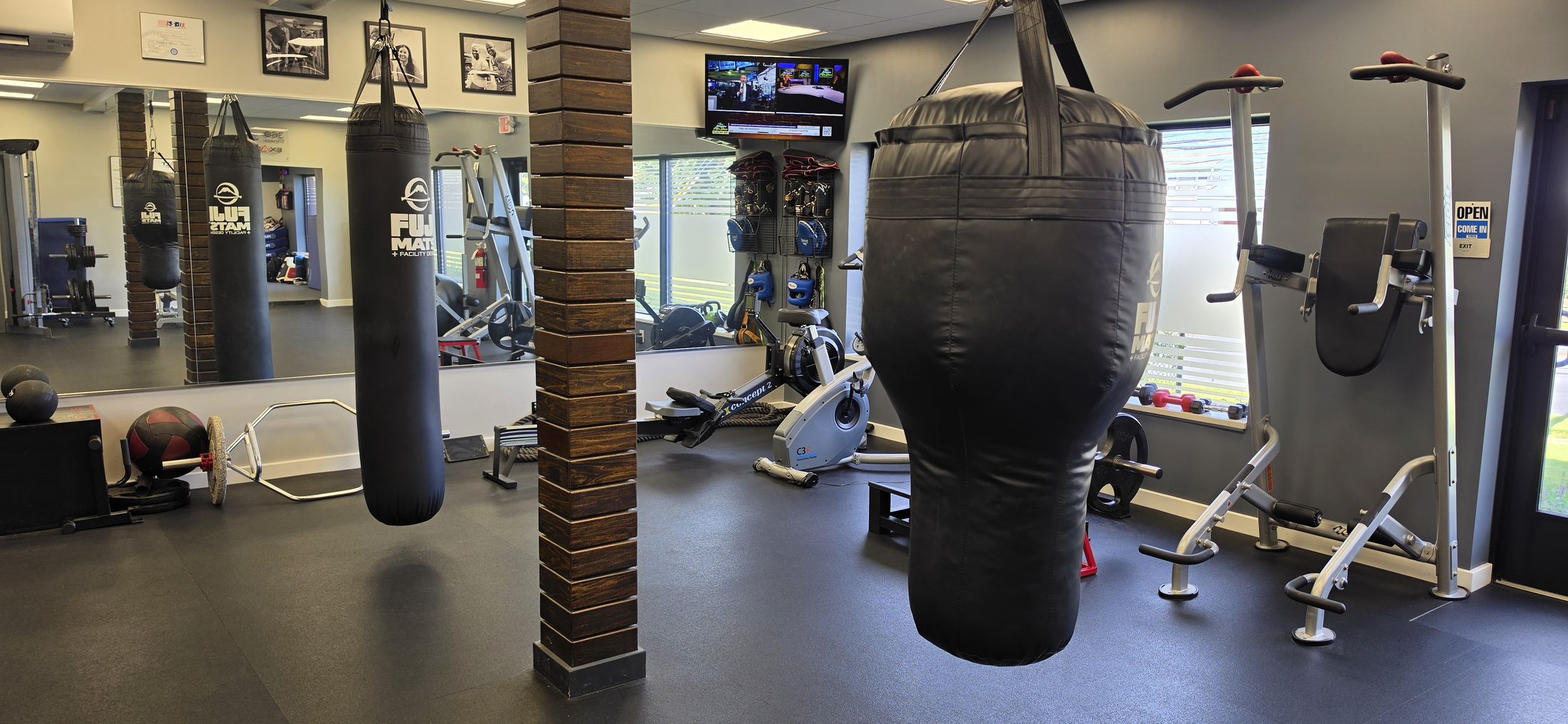 The private training floor at 36E Fitness